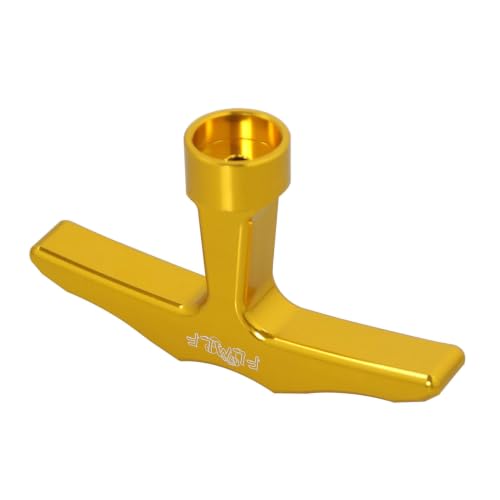 Alloy CNC Pull Starter Handle for Zenoah CY Rovan TSRC Engine (Gold) | for 1/5 Hpi Rofun Km Baja Lois 5ive-T FG GoPed Redcat Rc Car Parts - color: Gold