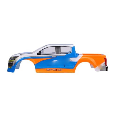 Bewinner 1/10 Scale RC Car Body Shell Painted Precut Universal for Pickup Truck 26cm Wheelbase Modification Sturdy PVC Protection - Blue (Blue) - color: Blue