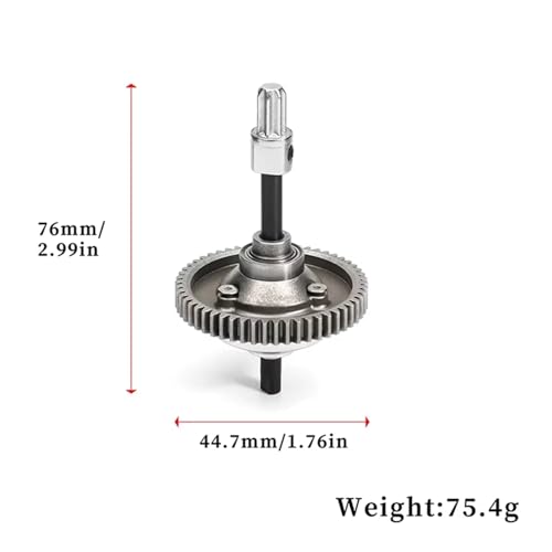 Compatible with TRX for Slash 4x4 for VXL for Stampede for Rustler for Hoss 4x4 RC Car Metal 6780 Complete Center Differential Kit RC Repair Parts