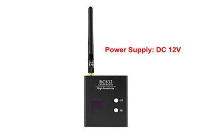 WR832 5.8GHz 40CH Wireless FPV Audio Video Receiver for Racing Drone and Multicopter