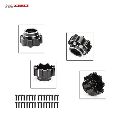 RCAWD for Pro-Line 1/8 8x32 to 17mm 1/2" Offset Aluminum Wheel Hex Adapters Upgrades Parts #PRO635300 - size: 17mm 1/2" Offset