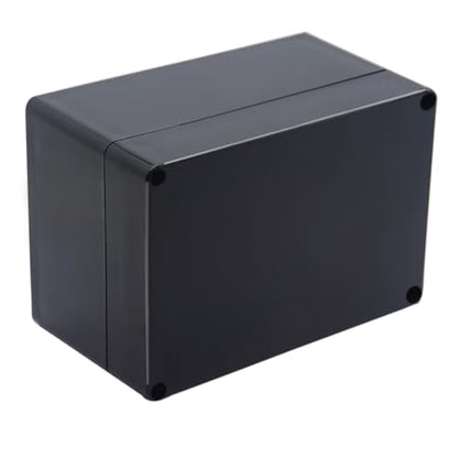 Project Box IP65 Waterproof Junction Box ABS Plastic Electrical Boxes DIY Electronic Project Case Power Enclosure 6.3x4.33x3.54 inch (160 x 110 x90 mm) - color: Black, size: 6.30"x4.33"x3.54"