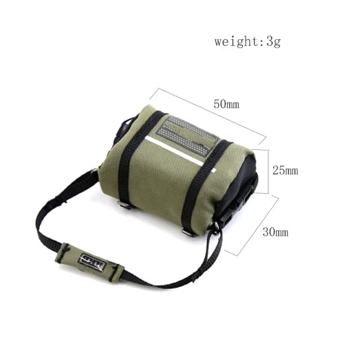 RC Cars Spare Parts for TRX4M for SCX24 1/18 1/24 5pcs Storage Bag Roof Bag Handbag Sleeping Bag Luggage Net Shovel Decoration RC Crawler Car Parts(E) - size: E