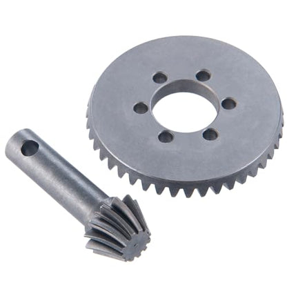 Diff Ring&Pinion Gear 43/12T 1.0M for Axial SCX6 JLU JeepTrail | Honcho AXI05000 AXI05001 1/6 RC Crawler Upgrade Parts Steel Front or Rear Spiral Cut Differential Gears - size: 43T/12/1.0 Mod