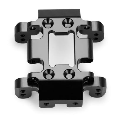 MOHERO RC Car CNC Center Skid Plate for 1/18 RC Rock Crawler Ascent 18 Upgrade Part (Black) - color: Black