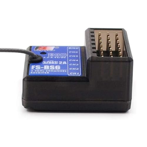 GoolRC Flysky FS-BS6 Receiver 2.4Ghz 6CH AFHDS2 Receiver Compatible with Flysky FS-GT5 FS-IT4S RC Transmitter for RC Car Boat (2PCS)