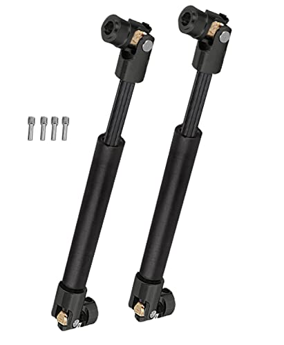 RC Crawler Drive Shaft 94-125MM Upgrades for 1/10 SCX10 2 Red cat D90 Gen7/Pro Rc 4WD GEN8 SCX10-II,Steel #45 Universal Driveshaft,Metal Axles Part Hop-Ups,Black (116-170MM,2PCS) - size: 116-170MM (More Power)
