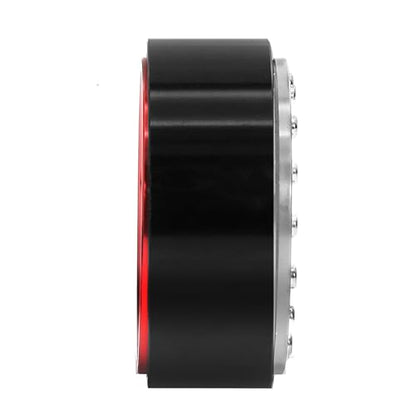 1.3" Aluminium Beadlock Wheels, RC Crawler Upgrade Parts for TRX4M SCX24 1/24 1/18 Scale RC Crawler Cars (red) - color: Red