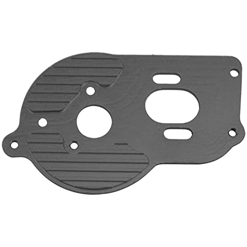 Metal Motor Mount Plate Fixed Bracket Compatible with Losi 1/18 Mini-T 2.0 2WD Stadium RC Truck Hop-Up Parts (Black) - color: Black