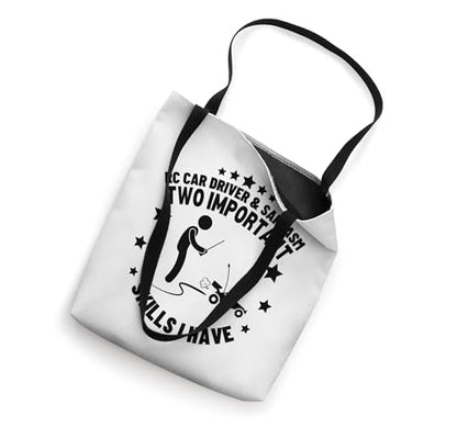 RC Car Driver and Sarcasm Men Women Funny RC Cars Tote Bag