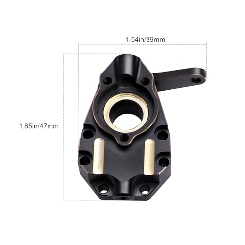 Hobbypark Heavy Brass Steering Knuckles Portal Housings Inner Front for Traxxas TRX4 Weight Upgrades Parts fit TRX-6