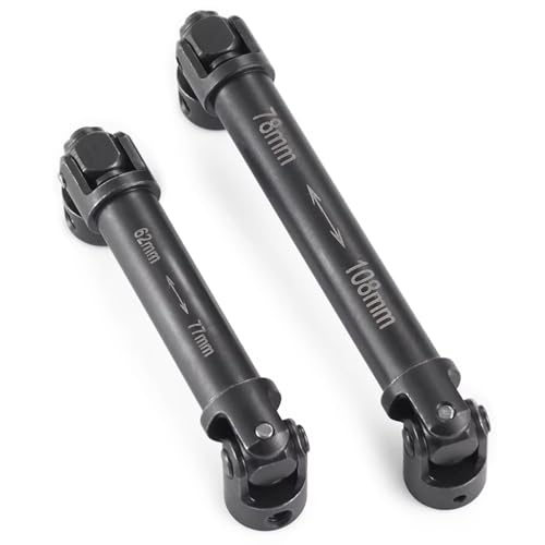 For Axial UTB18 For Capra 1/18 RC Car For Buggy Truck Model Upgrade Accessories Parts 2Pcs Steel Transmission Drive Shaft Joint RC Car Transmission Shaft