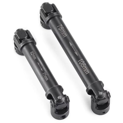 For Axial UTB18 For Capra 1/18 RC Car For Buggy Truck Model Upgrade Accessories Parts 2Pcs Steel Transmission Drive Shaft Joint RC Car Transmission Shaft