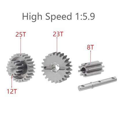 RC Parts for for traxxas for TRX4 for SCX10 1/10 Low/High Speed Transmission for LCG Ultra-Light Gearbox RC Crawler Car DIY for Chassis Upgrade Parts(High Speed Gear) - size: High Speed Gear