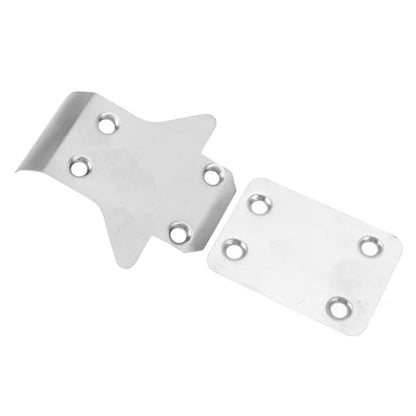 2Pcs RC Chassis Armor Protector, Stainless Steel RC Skid Plate Guard, Professional Upgrade Part for KYOSHO MP10 MP9E RC Car, Durable Rustproof Accessory with Fine Workmanship