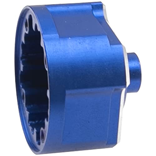 Metal Diff Case Front/Rear Differential Gear Carrier Cover # 9581 Compatible with Traxxas 1/8 Sledge 4WD 95076-4 RC Monster Truck Upgarde Parts (Blue) - color: Blue