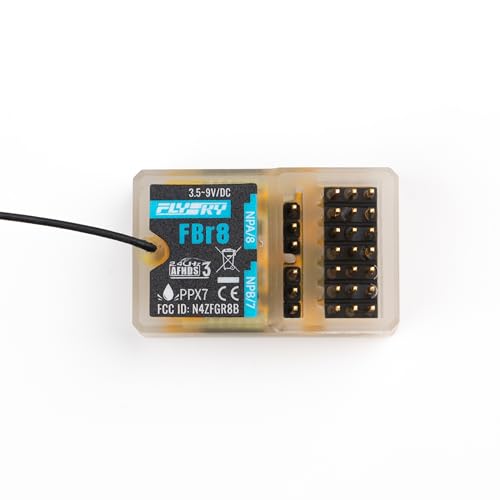 Flysky FBr8 AFHDS 3 Waterproof Receiver (Extended Antenna Version) | 8CH Input i-BUS2 S.BUS i-BUS PPM Fit For AFHDS 3 Protocol Transmitters RF modules Car Boat