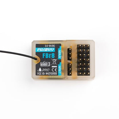 Flysky FBr8 AFHDS 3 Waterproof Receiver (Extended Antenna Version) | 8CH Input i-BUS2 S.BUS i-BUS PPM Fit For AFHDS 3 Protocol Transmitters RF modules Car Boat