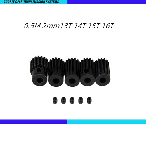 0.5M 2mm Rc Pinion Gear Set 13T 14T 15T 16T for 1/18 Hobbyplus FUR-2411 FUR-2412 FUR-2413 FUR-2414 CR-18P EVO PRO Upgrade Parts