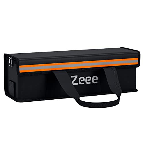 Zeee Lipo Safe Bag Ebike Battery Fireproof Charging Bag (19.3*5.9*5.9in) | Explosionproof Lipo Battery Bag Large Capatity for Storage Charging