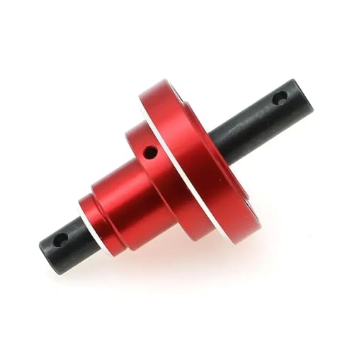 Differential Spool Shaft for 1/10 Scale RC Crawler - Front & Rear Replacement Drivetrain Part, CNC Steel(Red) - color: Red
