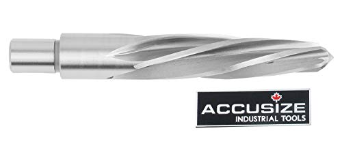 Accusize Industrial Tools Chucking Reamer, 1 in, 0521-0001 | 1" HSS Aligning Reamers with 3/4 in Weldon Shank - size: 1 in.
