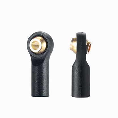 10PCS M2 Plastic Tie Rod End Ball Joint Link Ball Head Holder, #A | For 1/10 Axial SCX10 90046 90047 TRX4, RC Crawler Car - color: #a