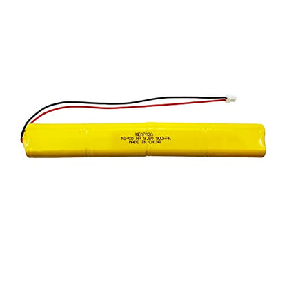 BBAT0043A Ni-Cd 9.6V 900mAh Emergency Light Lighting Fixture Battery Compatible with ELBB003 ELB-B003 ELB-B004 ELBB004 OSI OSA228 DANTONA CUSTOM-306-U BBAT0044A BAA-96 (1 Pack) - size: 1 Pack