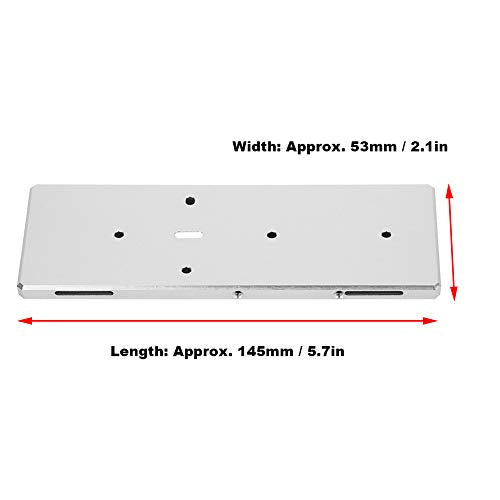 RC Battery Tray with Screw, Aluminum Alloy Replacement for RGT EX86100 1/10 RC Car, Lightweight and Durable Battery Mount for RC Vehicle (Silver 680022S) - color: Silver 680022s