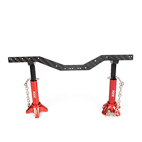 KYX Racing Carbon Fiber Frame Rail Set Upgrades Parts Accessories for 1/24 RC Crawler Car Axial SCX24 AXI90081