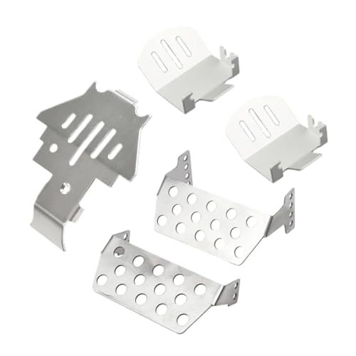 Stainless Steel Chassis Armor Aluminum Axle Protector Skid Plate for TRX-4 1/10 RC Crawler Car Upgrade Parts(Axle Protector)