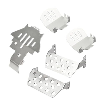 Stainless Steel Chassis Armor Aluminum Axle Protector Skid Plate for TRX-4 1/10 RC Crawler Car Upgrade Parts(Axle Protector)