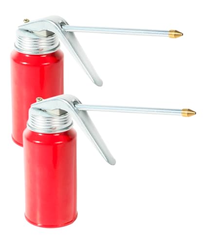 2PCS Oil Can,Car Accessories Oil Can Pump Oiler with Spout,Hand Pump Gun Oiler Spray Cans,Automotive Replacement Engine Oils Pumps,Used in Bicycles,Motorcycles,Automobiles,and Other Industries