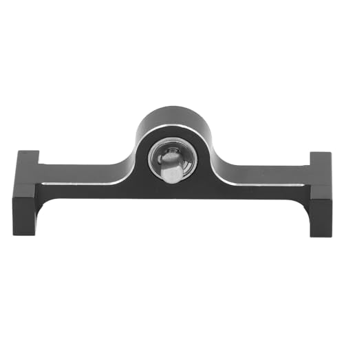 Aluminum Alloy 70mm Transfer Case Transmission Gearbox with 5mm Steel D Shaped Shaft for 1/10 RC Crawler Upgrade Parts (Black) - color: Black