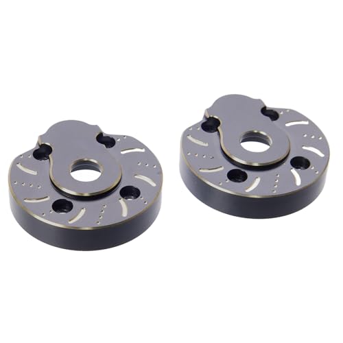 94g Brass Front Axle CVD Weight Cover Upgrade for 1/10 SCX10 III | Fit SCX10 III Capra, AR45P, UTB10, Vanquish F9 CP44 1.9. Extra weight for crawling grip. Durable brass, easy to install - size: Portal Cover D