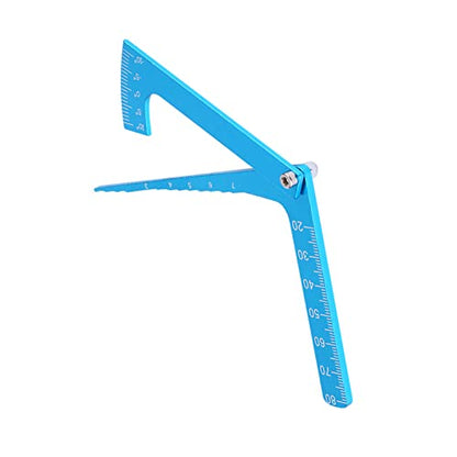RC Car Camber Gauge, RC Height and Wheel Rim Camber Adjustment Tool, with Markings Blue Metal 3 in 1 RC Car Tools for RC Car Setup