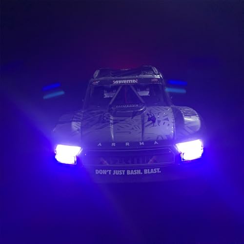 MORLORDY 1/7 RC Car LED Light Kit - Headlight Taillights Rear Top Light Lamp Set for ARR-ma 1/7 Mojave 6S EXB BLX RC Desert Truck