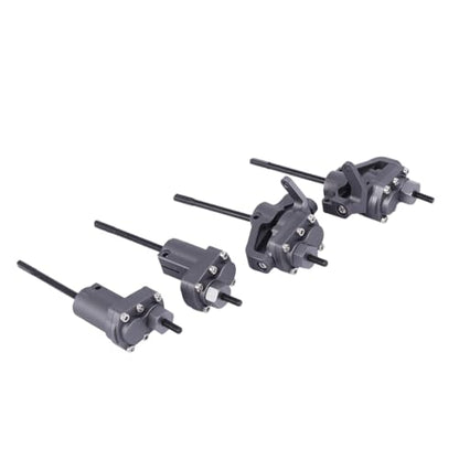 1/10 RC Crawler Aluminum Portal Front and Rear Axle Set for Axial SCX10 II 90046 90047 AR44 – CNC Alloy Axles with Steering Link Upgrade Parts for SCX10 Trucks (Gray Front Axle) - color: Gray Front Axle