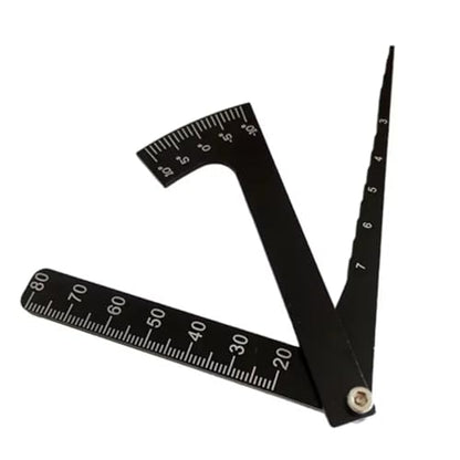 Rc Accessories for 1/8 1/10 RC Car Set for Up Tool Chassis Suspension Wheel Camber Ride Height Guage(Black) - color: Black