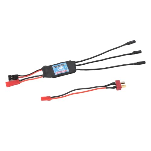 CHICIRIS 18A Brushless ESC, 50A Motor Controller with 3.5mm Banana Connector for K989 Mini Z 1/24 1/28 RC Car