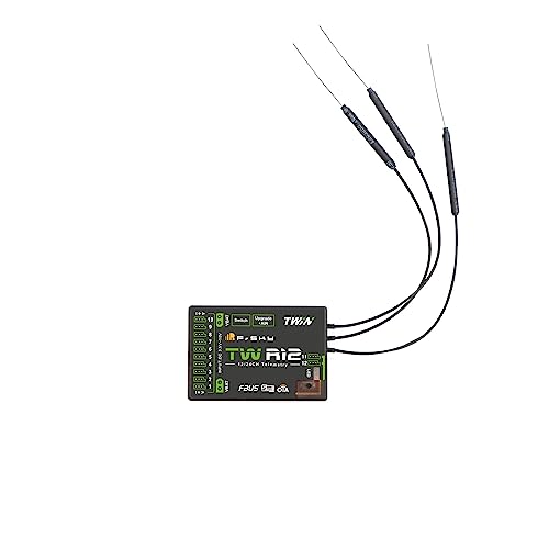 FrSky TW R12 Dual 2.4G with PWM SBUS FBUS or S.Port XT30 Plug Receiver