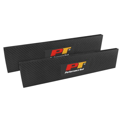 Performance Tool W12526 2-Piece Flexible Magnetic Tool Holder Bar | Double-sided magnets stick to steel without screws. Non-scratch carbon fiber. Contours to vehicle fenders - style: 2Pc Magnetic Tool Holder Bar