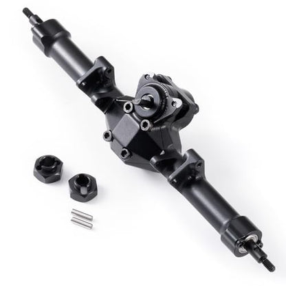 MOHERO +4mm SCX24 Extended Rear Axles for Axial SCX24 Deadbolt Bronco JLU C10 Gladiator Base Camp Power Wagon 1/24 RC Crawler Car Upgrade Parts - color: Extended - Rear Axle