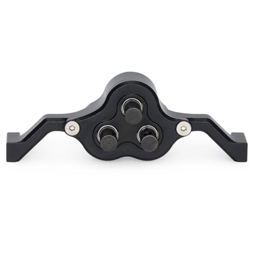 Aluminum Transfer Case Gearbox 70mm Width Underdrive 30% for 1/10 RC Crawler Cheater Rigs LCG Chassis Build DIY Upgrade Parts (Black) - color: Black