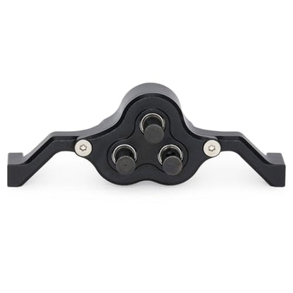 Aluminum Transfer Case Gearbox 70mm Width Underdrive 30% for 1/10 RC Crawler Cheater Rigs LCG Chassis Build DIY Upgrade Parts (Black) - color: Black