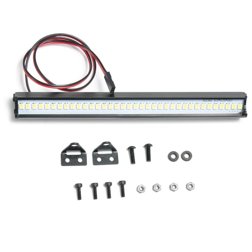Super Bright RC LED Light Bar Roof LED Lamp Kit | 36 LED Light Bar, For Tra-xxas TRX-4 SCX10 90027 SCX10 II 90046 D90 1/10, RC Rock Crawler Car