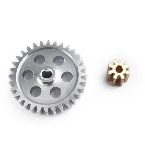 RC Cars Models Compatible with Axial for SCX24 90081 002 004 005 006 1/24 RC Crawler Transmission Gearbox Gears and Motor Gear Set 32T 8T