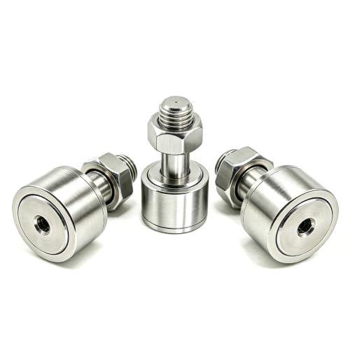 1Pcs CF4 SUS304 Stainless Steel Cam Follower Bearing KR12 Curve Roller Bearing M4X12X20 mm - size: M4X12X20