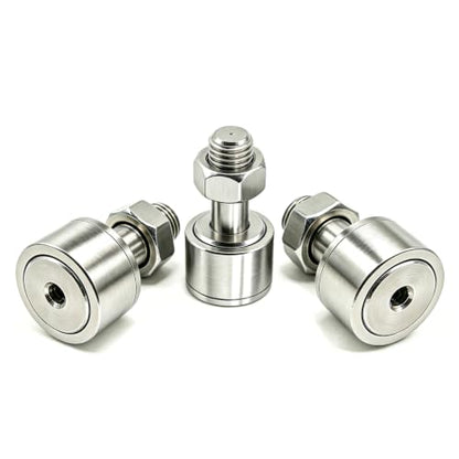 1Pcs CF4 SUS304 Stainless Steel Cam Follower Bearing KR12 Curve Roller Bearing M4X12X20 mm - size: M4X12X20