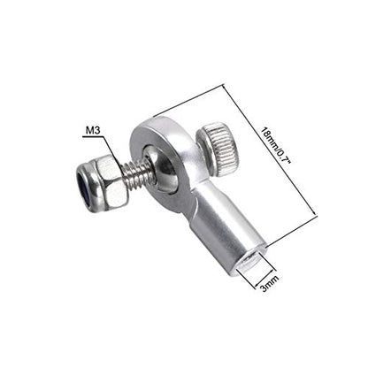 uxcell 4 PCS M3/3mm 18mm Linkage Rod End Tie Rod End Ball Head Joint Adapter for RC Crawler Boat